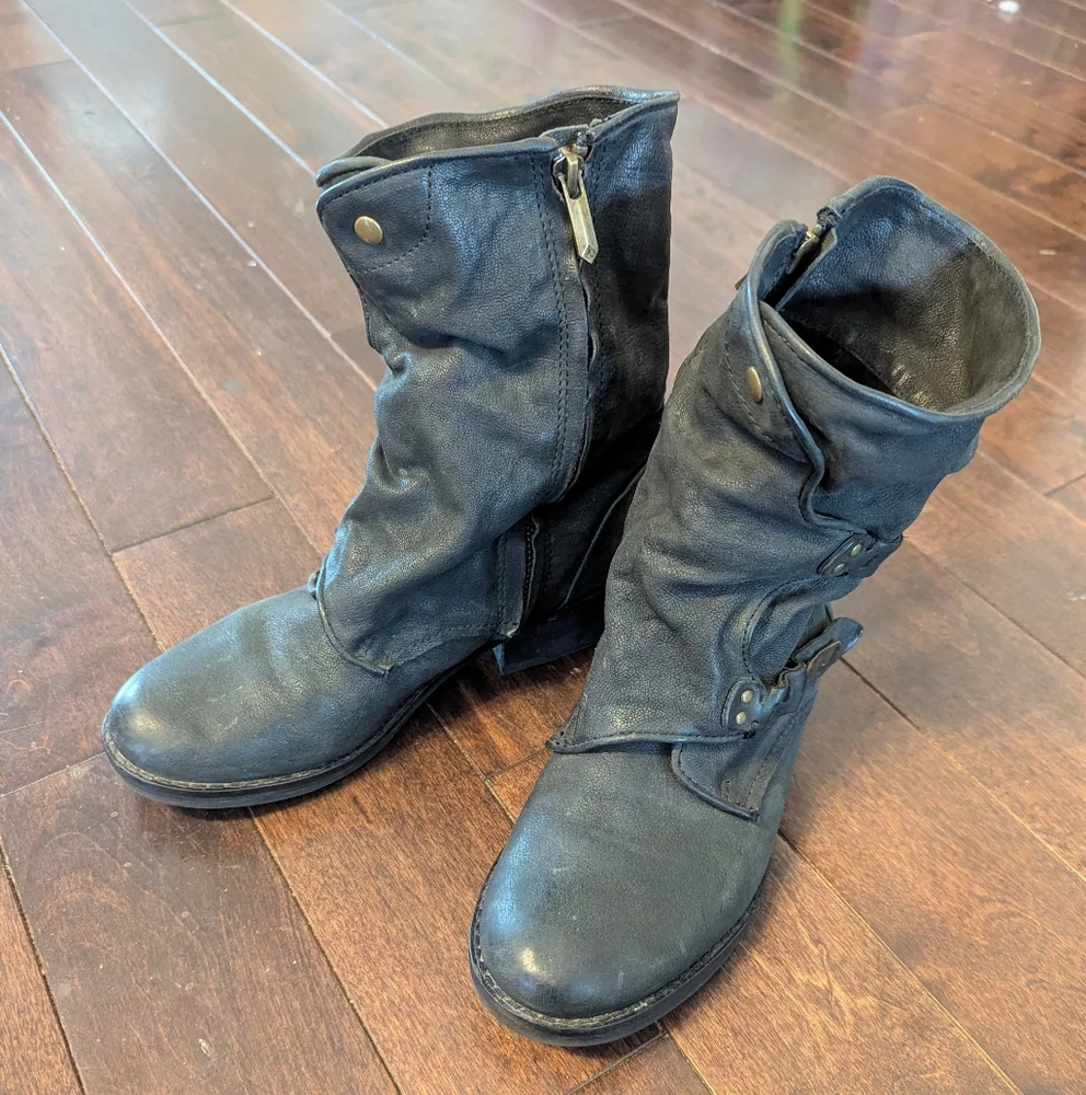 Sam Edelman Ridge Leather Moto Boot - Picture 6 of 7